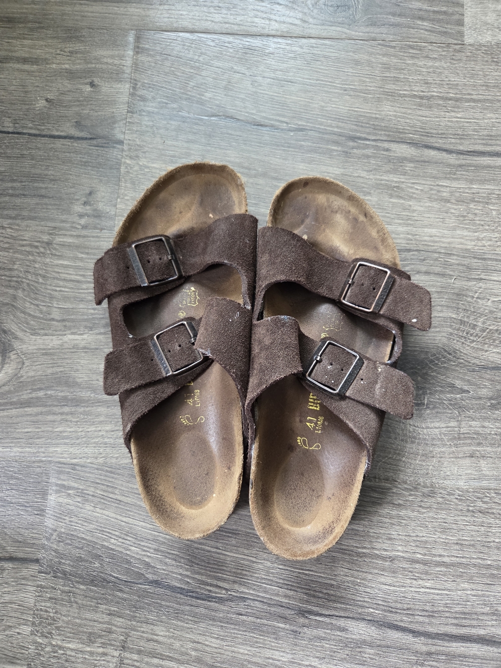 Birkenstock Women's EU 41 Brown Suede Sandals